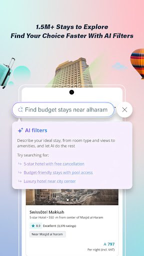 لقطة شاشة من تطبيق Almosafer
