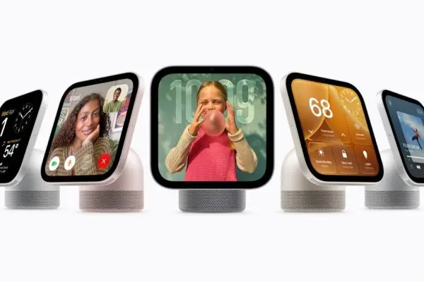 صورة تسويقية لعدة أجهزة Apple HomeView تعرض واجهات المستخدم المختلفة
