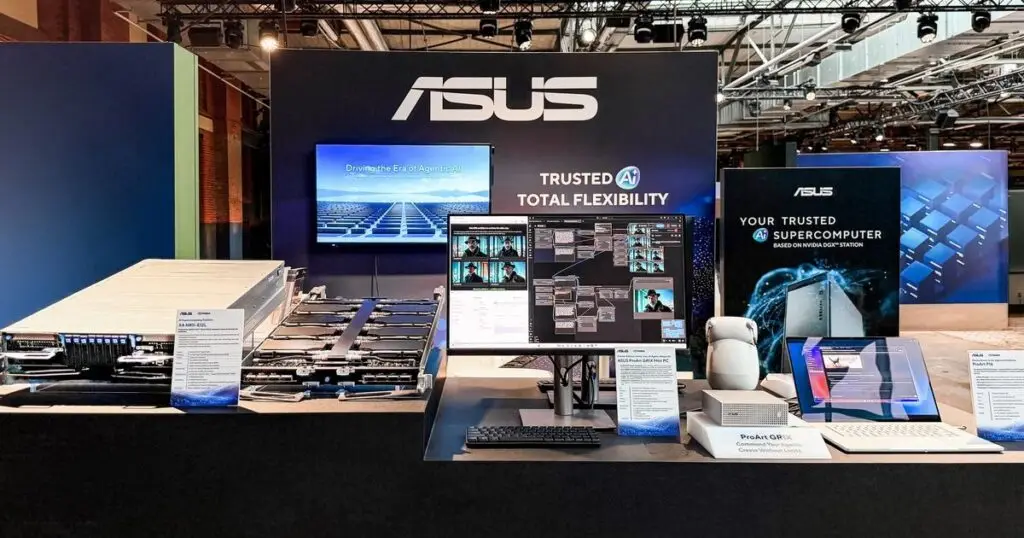 منصة عرض ASUS لحلول Enterprise Agentic AI وAgent Computer.