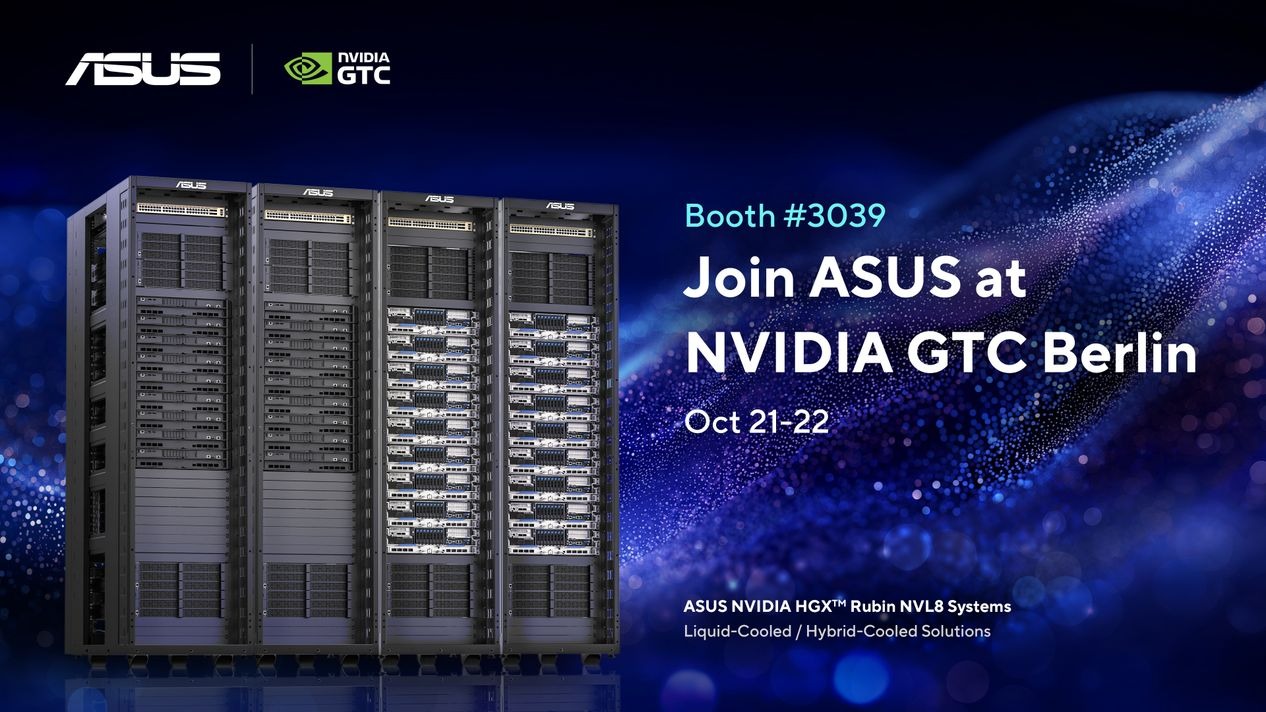 صورة ترويجية لأنظمة ASUS NVIDIA HGX Rubin NVL8