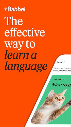 لقطة شاشة من تطبيق Babbel