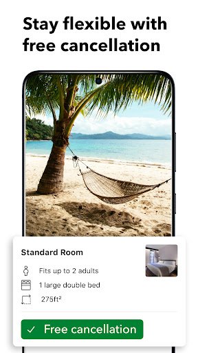 لقطة شاشة من تطبيق Booking.com