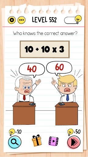 لقطة شاشة من لعبة Brain Test