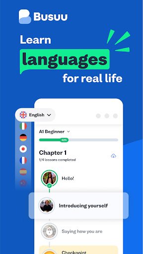 لقطة شاشة من تطبيق Busuu