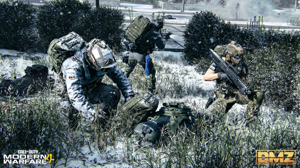 لقطة شاشة توضح نمط DMZ في لعبة Modern Warfare