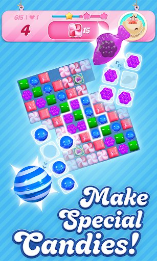 لقطة شاشة من لعبة Candy Crush Saga