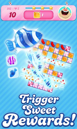 لقطة شاشة من لعبة Candy Crush Saga