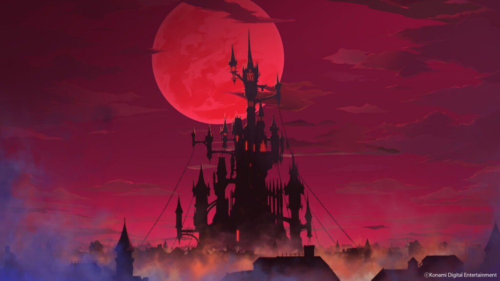 صورة رسمية لقلعة مرعبة تحت القمر الأحمر في Castlevania