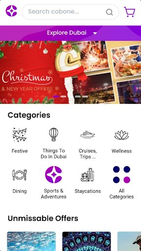 لقطة شاشة من تطبيق Cobone Deals & Special Offers
