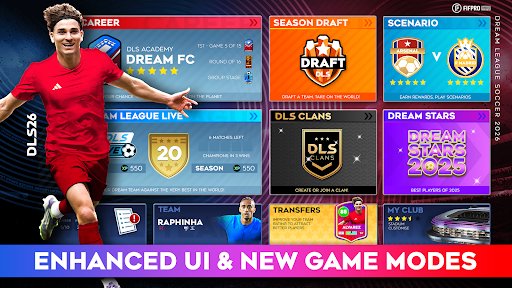 لقطة شاشة من لعبة Dream League Soccer 2026