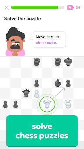لقطة شاشة من تطبيق Duolingo