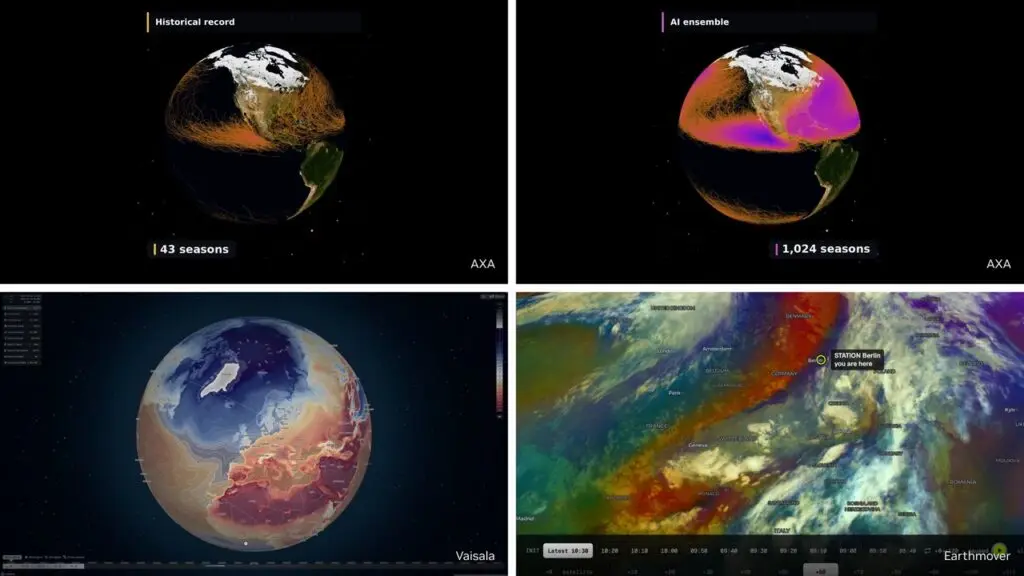 نظام NVIDIA Earth-2 يعرض تنبؤات الطقس الذكية وتغير المناخ في أوروبا.