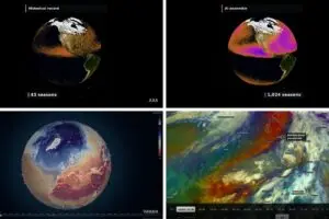 نظام NVIDIA Earth-2 يعرض تنبؤات الطقس الذكية وتغير المناخ في أوروبا.