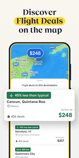 لقطة شاشة من تطبيق Expedia