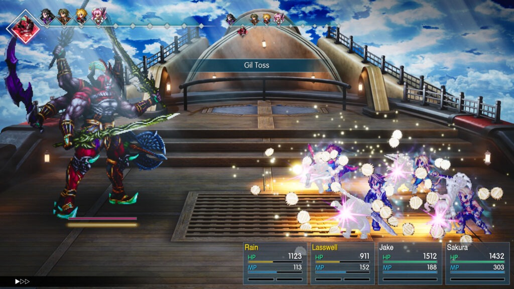لقطة من أسلوب اللعب في لعبة FINAL FANTASY RESONANCE