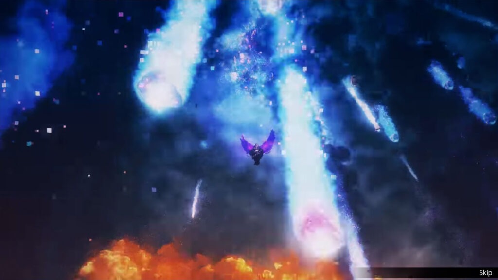 لقطة من داخل لعبة FINAL FANTASY RESONANCE تظهر تأثيراً بصرياً مذهلاً