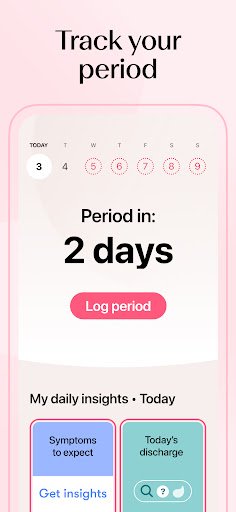 لقطة شاشة من تطبيق Flo Ovulation & Period Tracker
