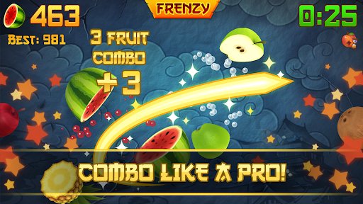 لقطة شاشة من لعبة Fruit Ninja®