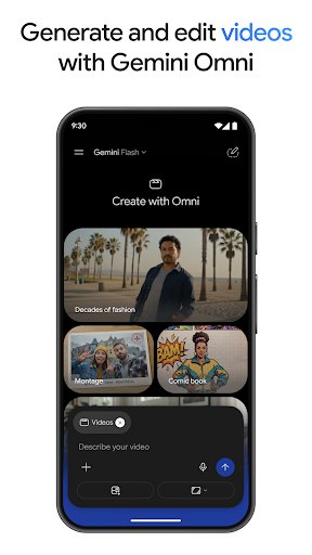 لقطة شاشة من تطبيق Google Gemini