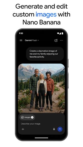 لقطة شاشة من تطبيق Google Gemini