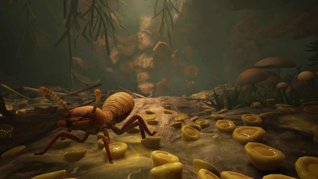 لقطة من داخل لعبة Grounded 2 تعرض أجواء تحديث Rot and Ruin