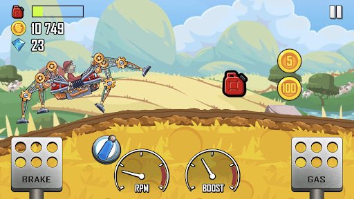 لقطة شاشة من لعبة Hill Climb Racing