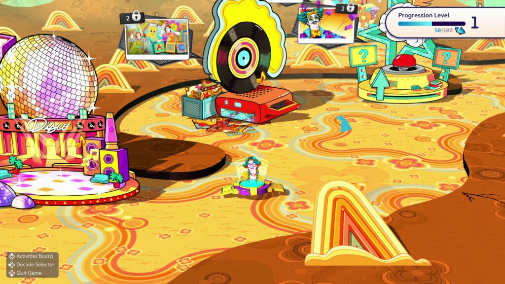 لقطة شاشة من داخل لعبة Just Dance: Decades of Hits