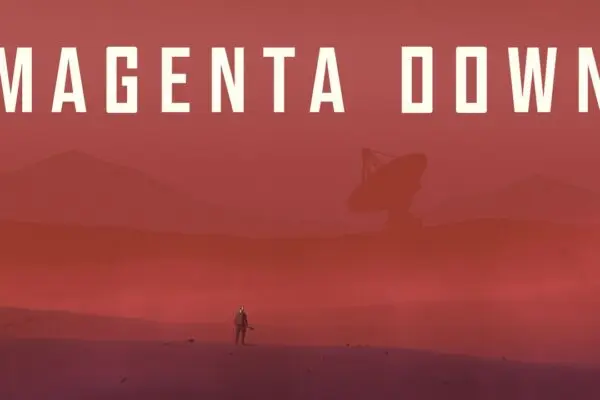 صورة ترويجية للعبة Magenta Down تظهر رائد فضاء على كوكب أحمر