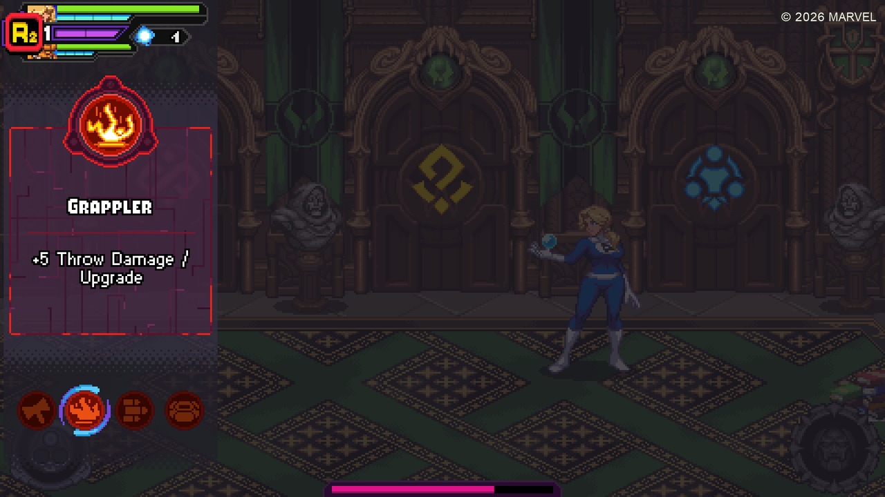 لقطة شاشة من أسلوب لعب إضافة The Siege of Castle Doom
