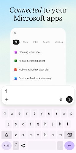 لقطة شاشة من تطبيق Microsoft Copilot