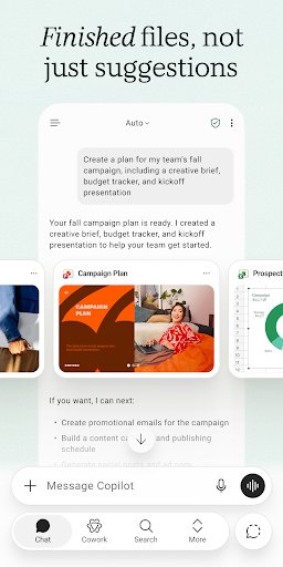 لقطة شاشة من تطبيق Microsoft Copilot