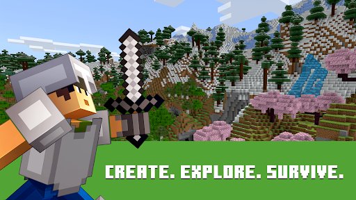 لقطة شاشة من لعبة Minecraft