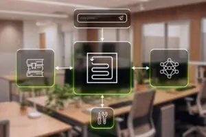 رسم توضيحي يوضح آلية عمل NVIDIA Agent Toolkit لربط بيانات الشركات