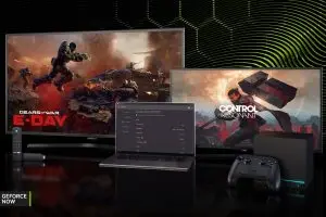 أجهزة وشاشات تعرض ألعاب فيديو لدعم خدمة GeForce NOW
