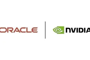 شعار شركتي Oracle وNVIDIA تعبيراً عن التعاون بينهما