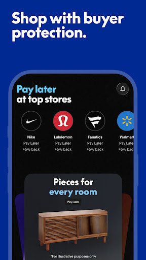 لقطة شاشة من تطبيق PayPal
