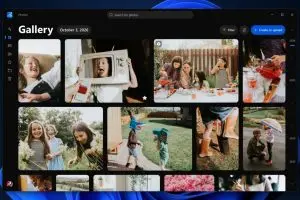 لقطة شاشة لواجهة تطبيق الصور الجديد في Windows 11