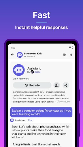 لقطة شاشة من تطبيق Poe