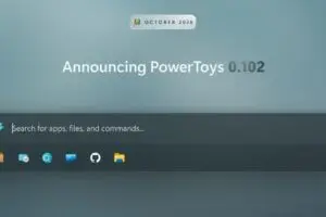 لقطة شاشة تعرض واجهة أدوات PowerToys الجديدة لنظام ويندوز