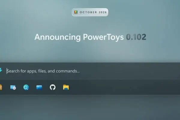 لقطة شاشة تعرض واجهة أدوات PowerToys الجديدة لنظام ويندوز