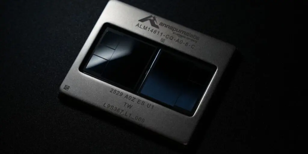 صورة مقربة لشريحة أمازون المطورة من Annapurna Labs.