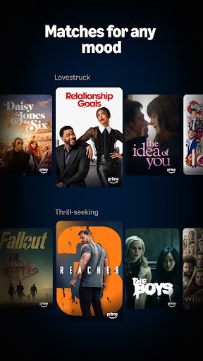 لقطة شاشة من تطبيق Prime Video