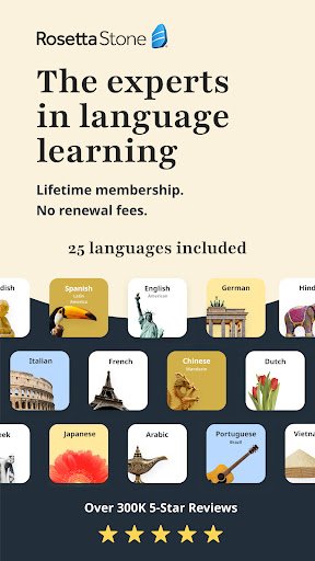 لقطة شاشة من تطبيق Rosetta Stone Classic (2024)