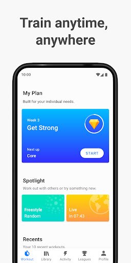 لقطة شاشة من تطبيق Seven