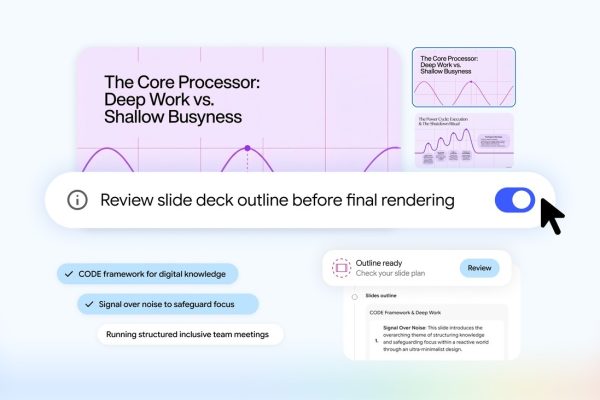 Gemini Notebook يتيح تحكماً إبداعياً في العروض والفيديو
