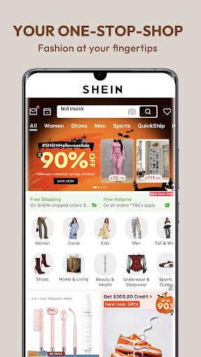 لقطة شاشة من تطبيق SHEIN-Shopping Online