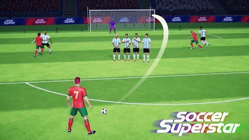 لقطة شاشة من لعبة Soccer Superstar