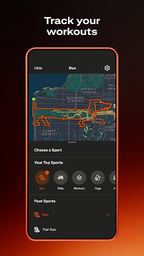 لقطة شاشة من تطبيق Strava