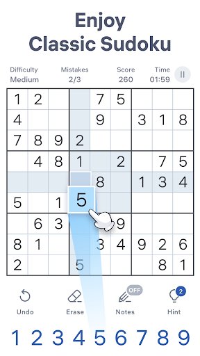 لقطة شاشة من لعبة Sudoku.com