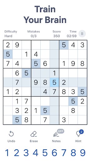 لقطة شاشة من لعبة Sudoku.com